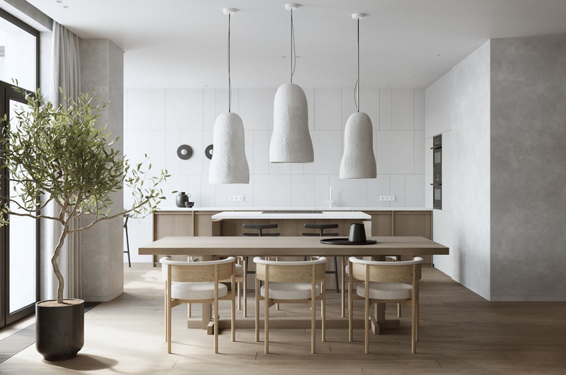 大套二原木裝修風格-廚房