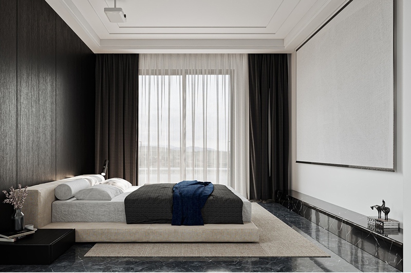 簡約大氣的90平現代裝修效果圖