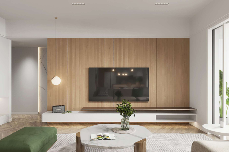 日式簡約原木風小套二裝修效果圖