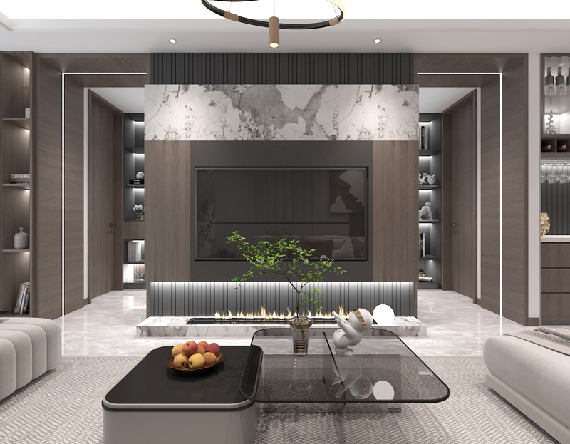 現代簡約輕奢風格裝修效果圖