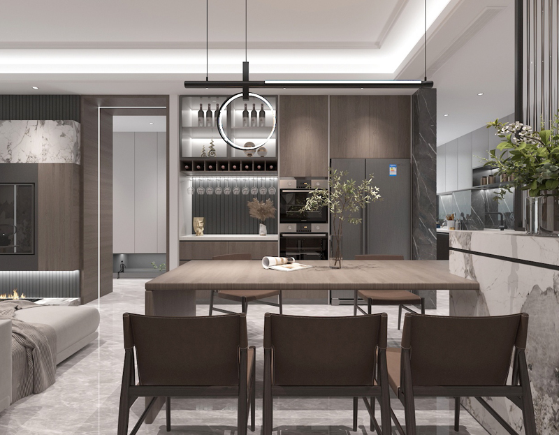 現代簡約輕奢風格裝修效果圖