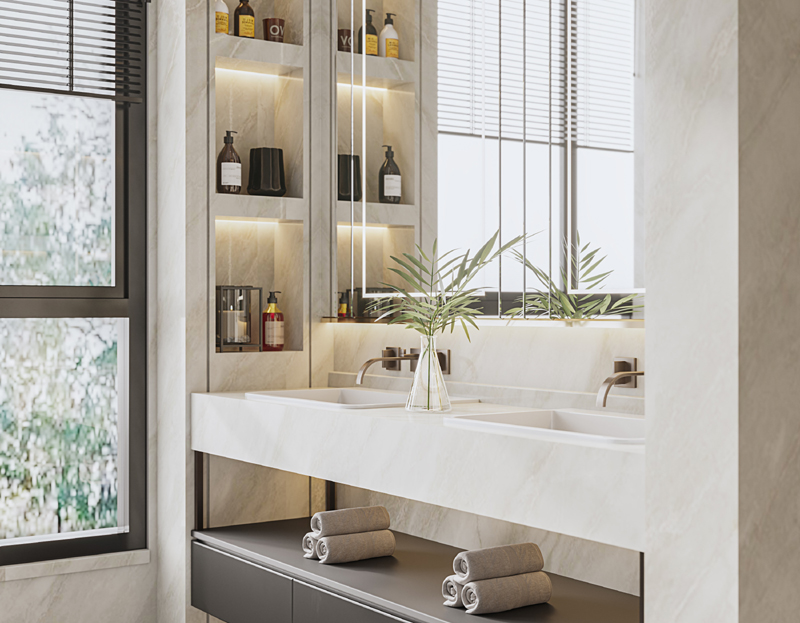 輕奢新中式別墅裝修效果圖