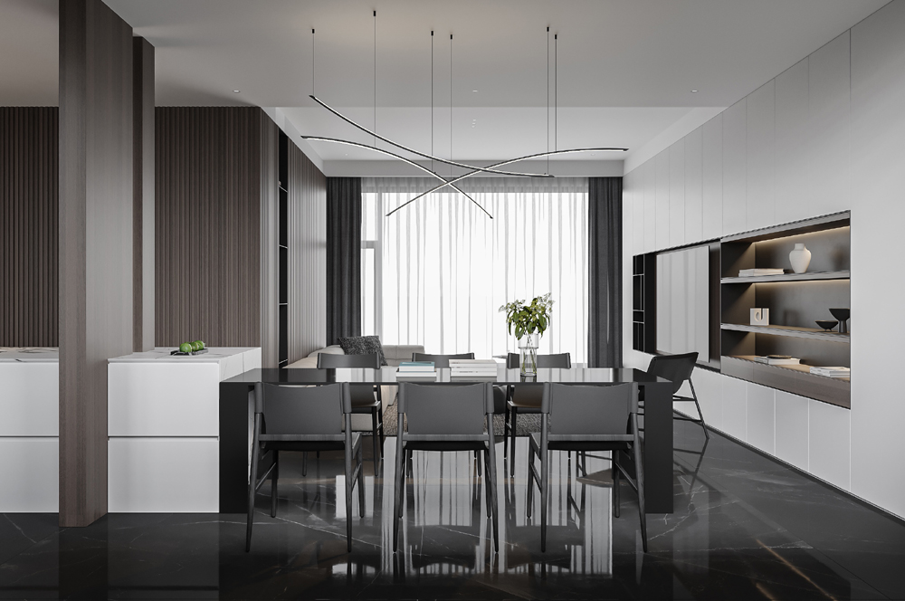 90平高端住宅裝修效果圖